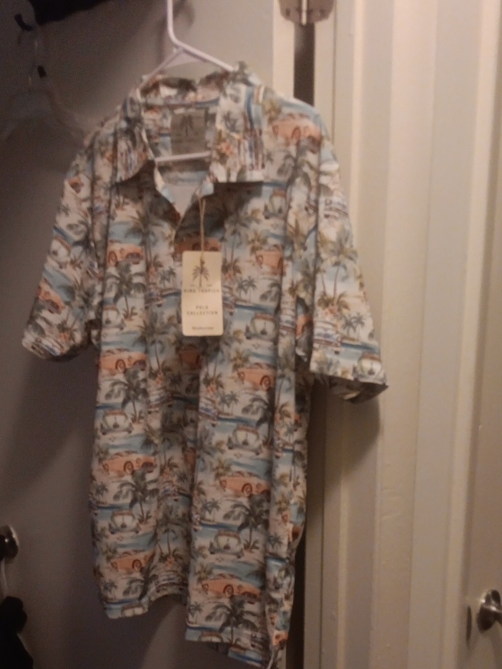 Polo by Ralph Lauren Blue Tropical Print Short-Sleeve Shirt